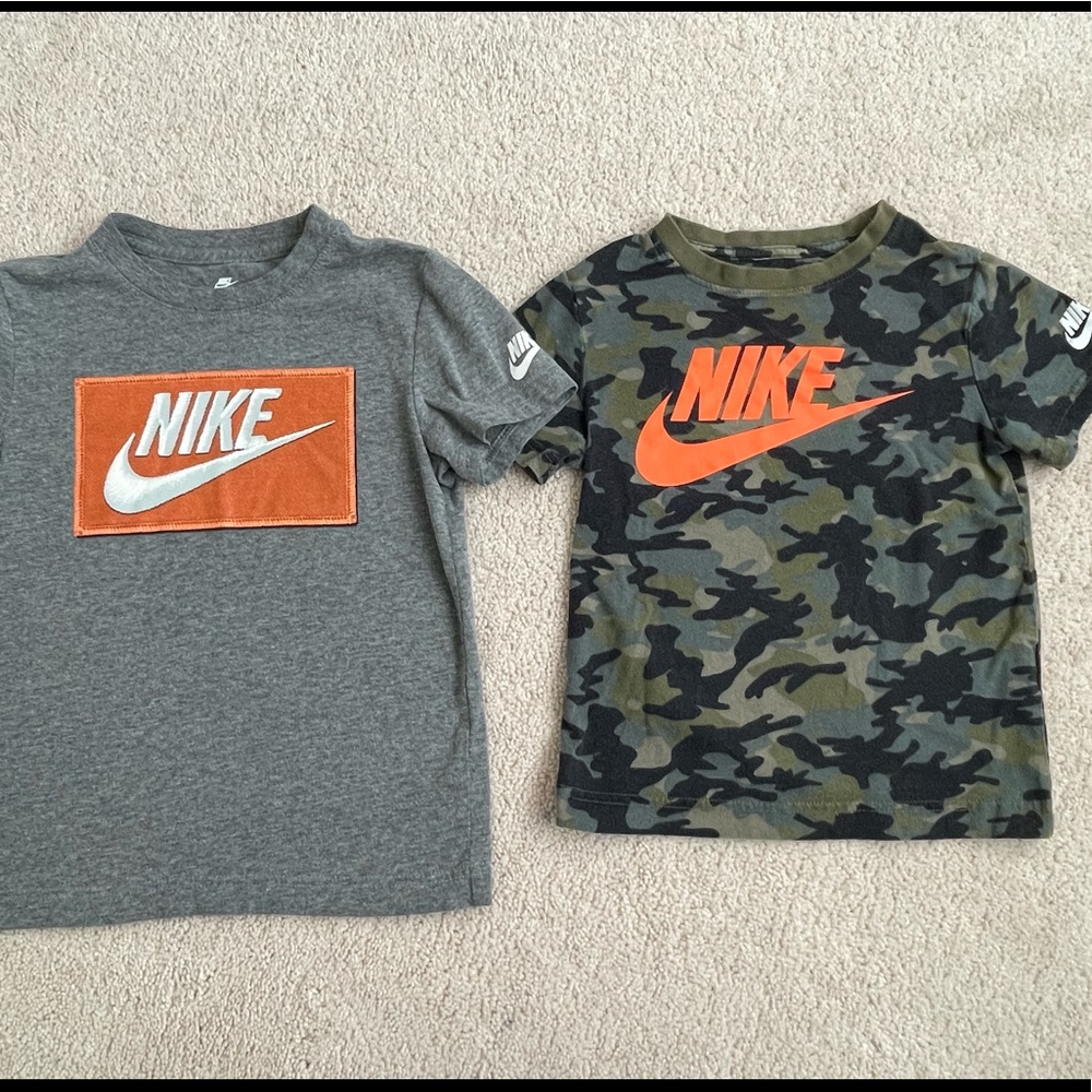 Price is for BOTH absolutely pristine 2021 season NIKE boy t-shirts sizes 5 & 6.